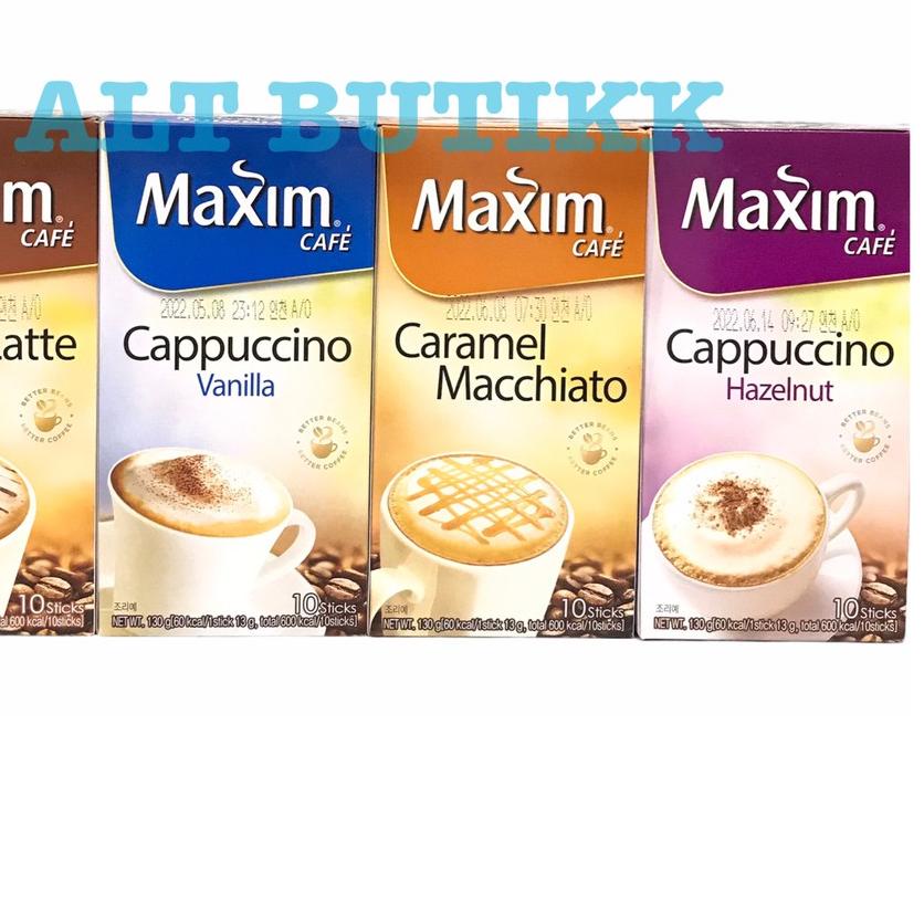 

™ MAXIM CAFE COFFEE | Mocha Latte Caramel Macchiato Vanilla Hazelnut ✦