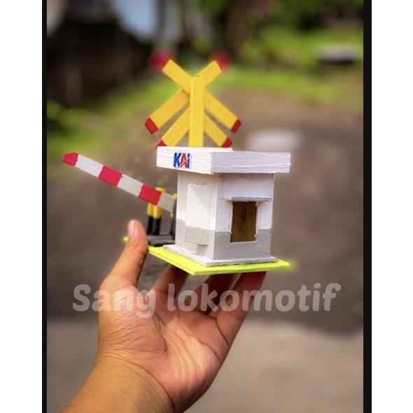 NEW MINIATUR MAINAN PALANG PINTU KERETA API INDONESIA,PALING TERLARIS