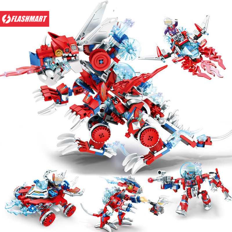 Flashmart Building Blocks Mainan Rakit Robot Ultraman Model Acak - 2008