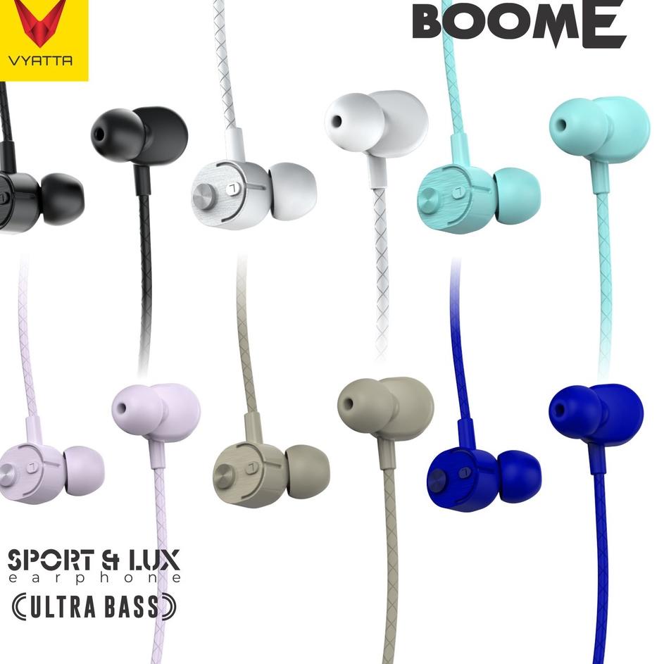 ♚ VYATTA BOOM E HEADSET EARPHONE HANDSFREE ULTRA BASS ❂