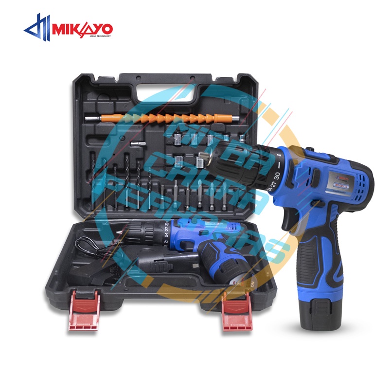 PROMO!!! Mesin Bor Tangan Cordless Drill 12volt Bor Tanpa Kabel Bor Baterai 12volt dua batrai