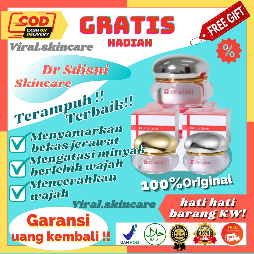 Dr Sdisni Skincare Whitening Original Day Cream And Night Cream Bpom A114