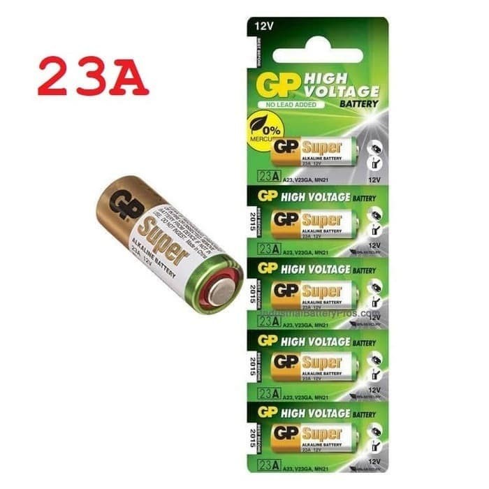Baterai GP 23A / A23 High Voltage 12V Original