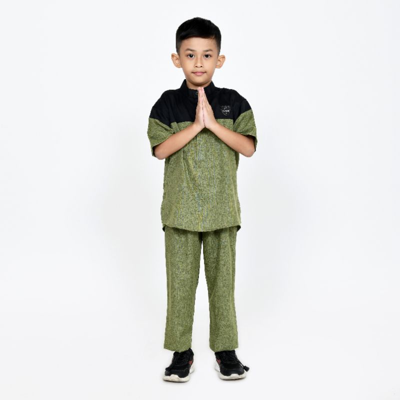 Setelan Anak/Koko anak pendek/setelan anak lucu/Set Omar