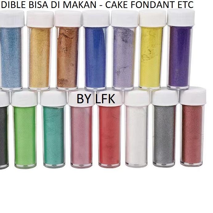 

Star IMPORT EDIBLE LUSTER Lustre DUST FOOD GRADE EMAS GOLD SILVER PERAK pelarut cake atau minuman WARNA WARNI RAINBOW MIX POWDER DUST PERAK EDIBLE COKLAT ALAT DEKORASI KUE LUSTER MERAH UNGU BIRU HIJAU HITAM PINK IMPORT CAKE ULTAH WEDDING MURAH 