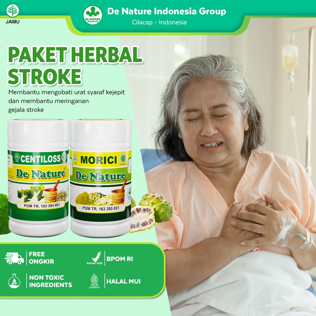 Centiloss Morici De Nature Obat stroke struk setruk struke Ringan Berat, Parkinson Tremor Lumpuh Seb