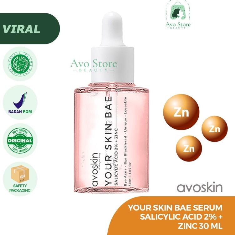✭ Avoskin YSB serum Salicylic Acid 2% + Zinc 30ML [ Eksfoliasi / Exfoliating ] ➢