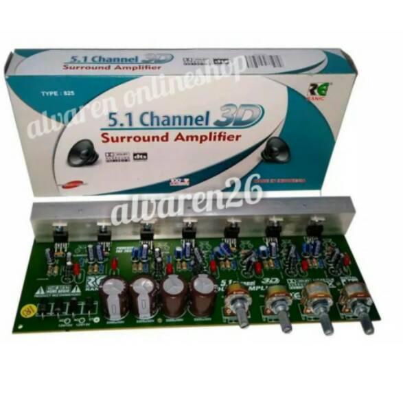℗ Kit Power Amplifier Aktif Home Theater 5.1 Surround 3D ❈