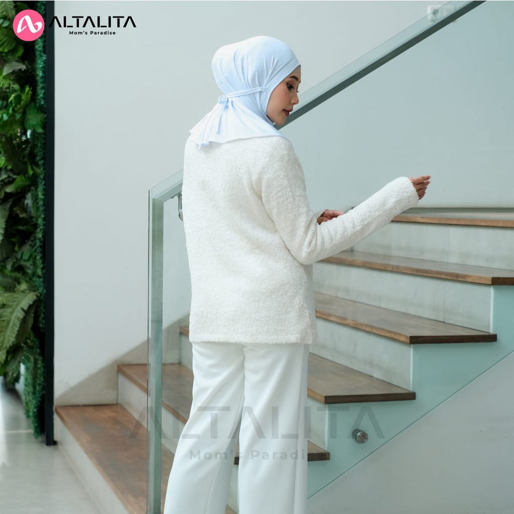 Altalita - Jilbab Bergo Tali Nyta Non Pet Kerudung Instan Tali Non Pad Bahan Jersey Premium Cocok Untuk Olahraga Volly Futsal Senam dan Sehari-Hari