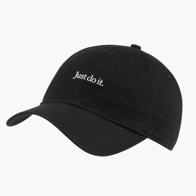 TOPI NIKE HERITAGE86 JUST DO IT BLACK CAP ORIGINAL