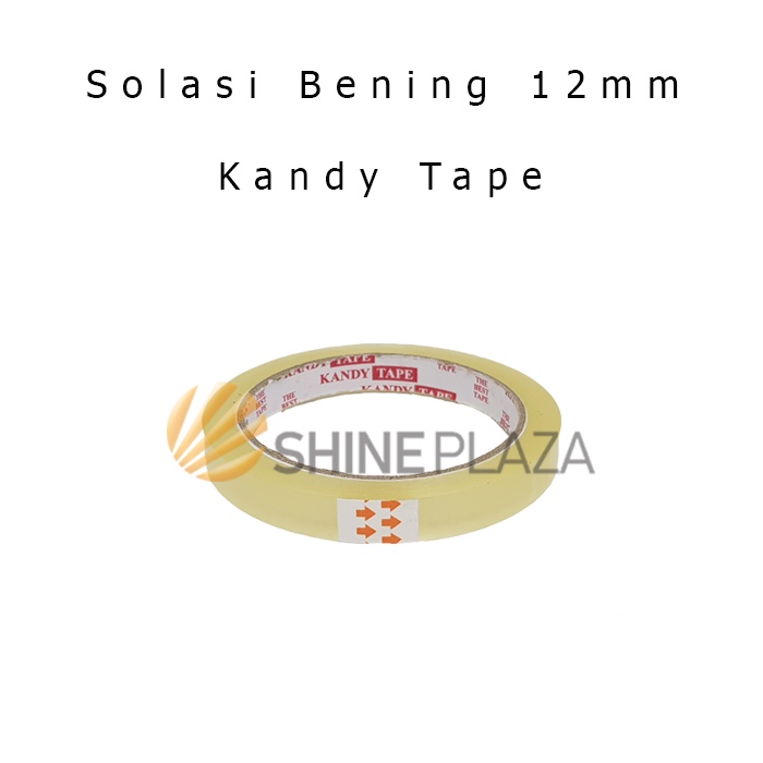 

Solasi Selotip Bening 12mm Kandy Tape - Isolasi Solatip 1/2 Inch Murah Lengket Kualitas Nachi