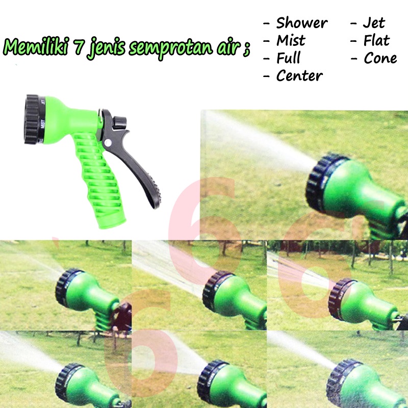 SEMPROTAN AIR TANAMAN SERBAGUNA JET SPRAY WATERGUN 7 TAMAN ALAT SIRAM KEBUN CUCI MOTOR MOBIL MURAH