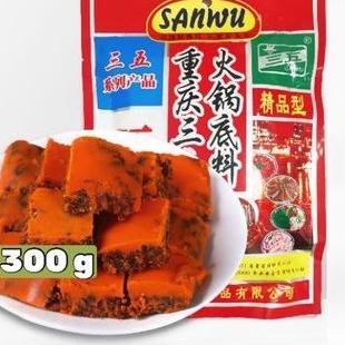 

Limited SAN WU 300g Bumbu hotpot shabu pedas 三五火锅料。