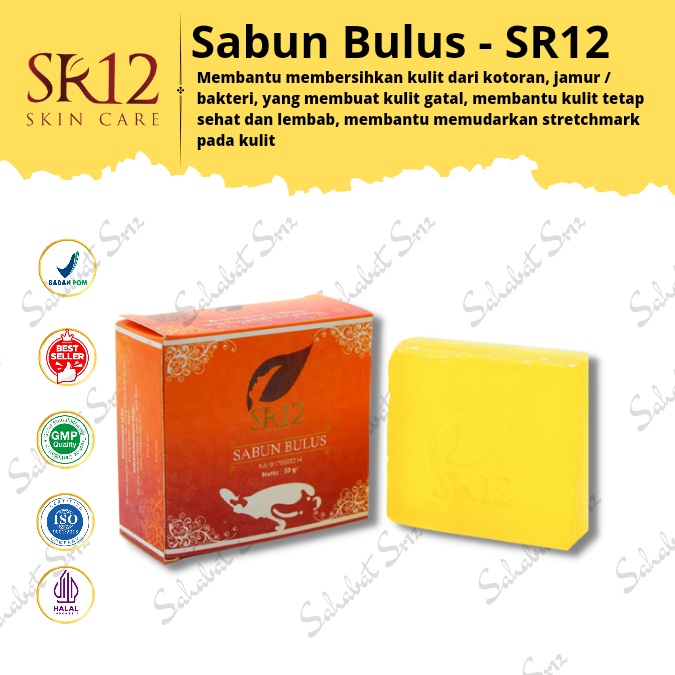 SABUN BULUS SR12 HERBAL BPOM TERLARIS..!! SABUN WAJAH / SABUN GATAL / BULUS BAR SOAP ORIGINAL AMAN