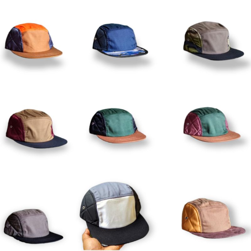 Topi 5 panel polos distro Topi keren Five panel