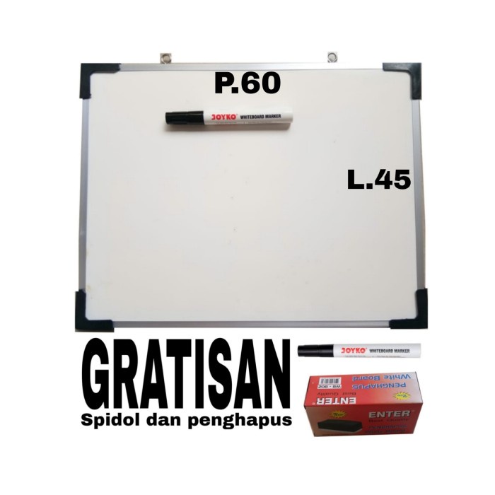 

papan tulis whiteboard P.60 L.45