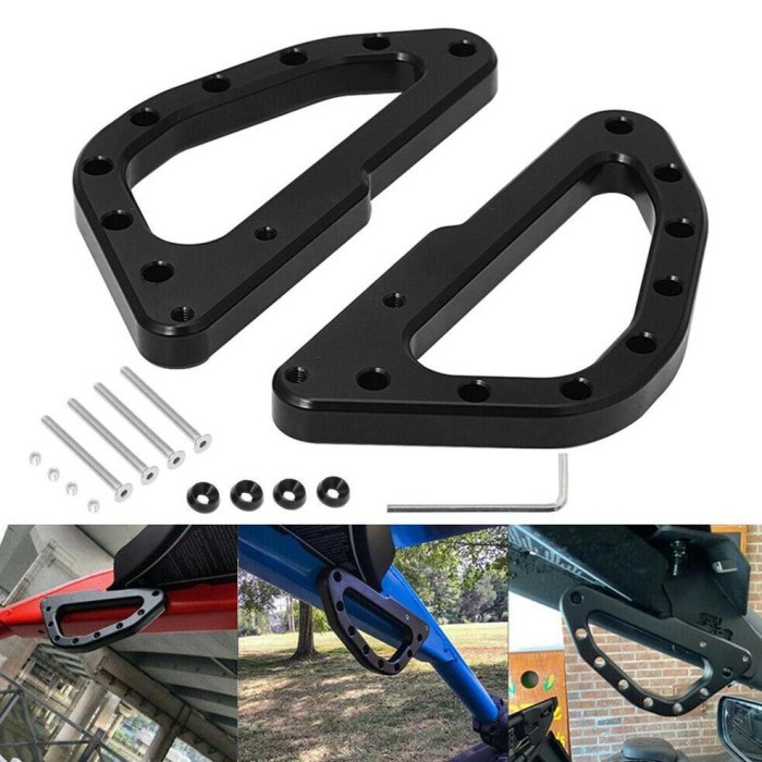 

Terlaris Cutting Diskon 1 Pair Aluminum Auto Car Grab Handle Lightweight Roll Bar Gr