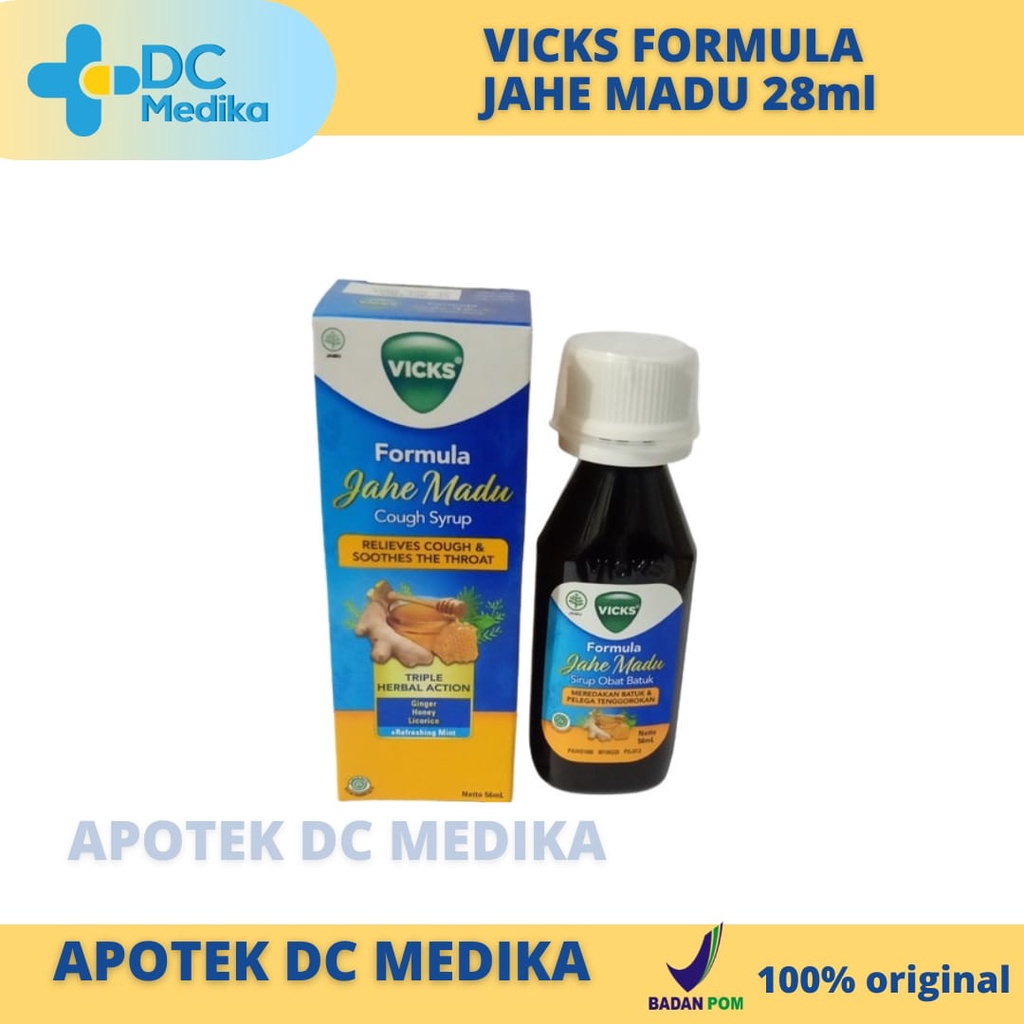 VICKS FORMULA JAHE MADU 28 ml