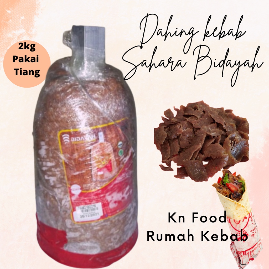 

Daging Kebab Bidayah Mixed 2kg- Daging Pakai Tiang- Sahara Bidayah 2Kg.