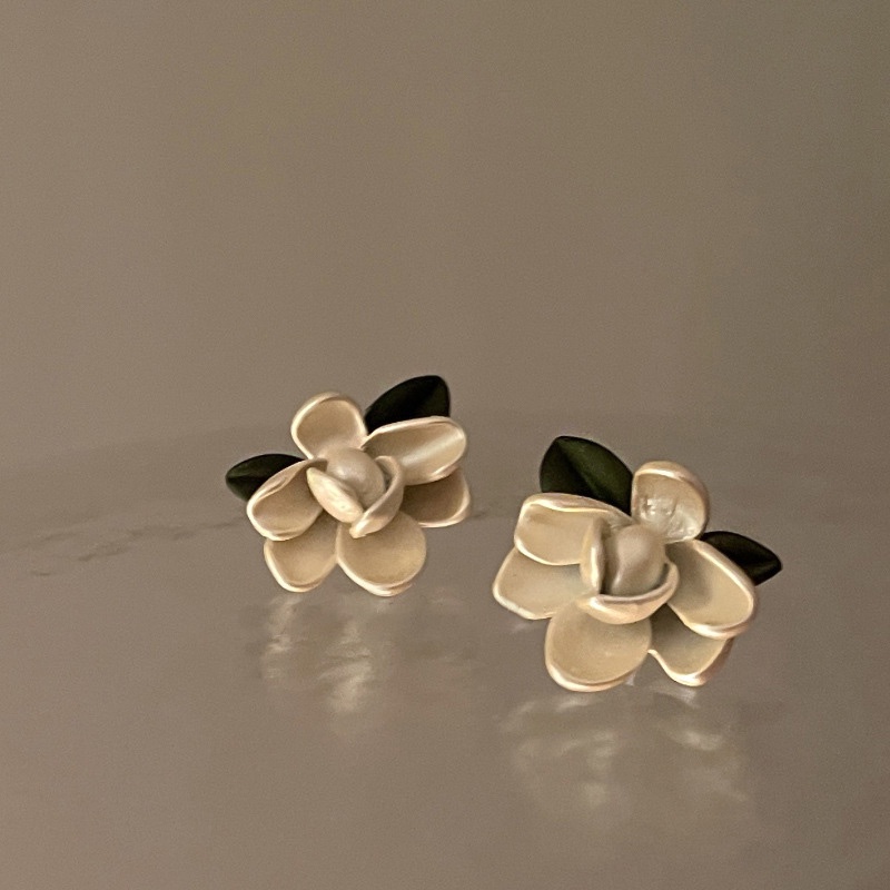 Bunga Prancis Peri Super, Anting Cat Kue, Perasaan Premium Antik Barok, Anting