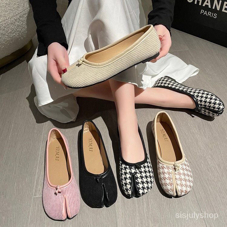 [✅BISA COD] #Sisjuly# Sepatu wanita kacang datar sepatu kaki babi sepatu wanita sepatu tapal kuda se