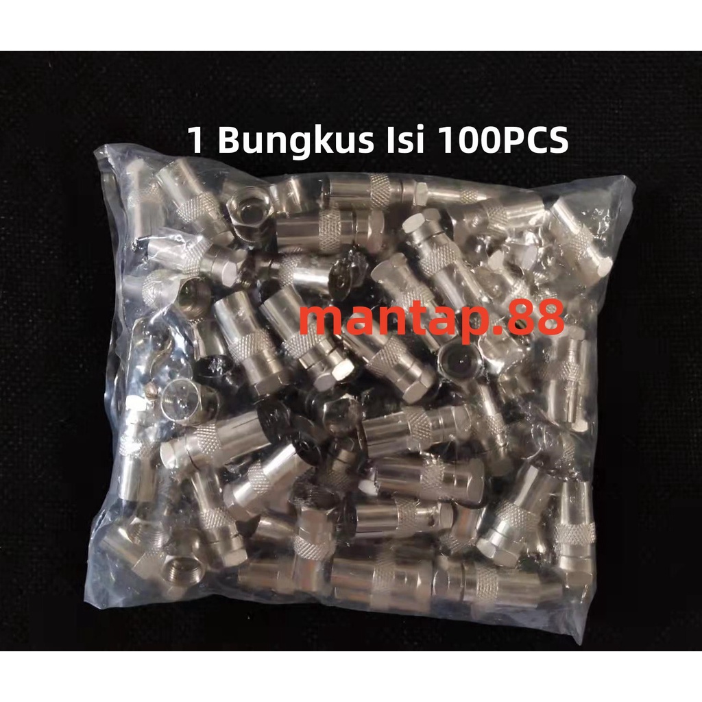 CONNECTOR F MALE TO PAL MALE / JACK KONEKTOR PAL COWOK