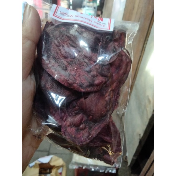 

keripik ubi ungu manis renyah