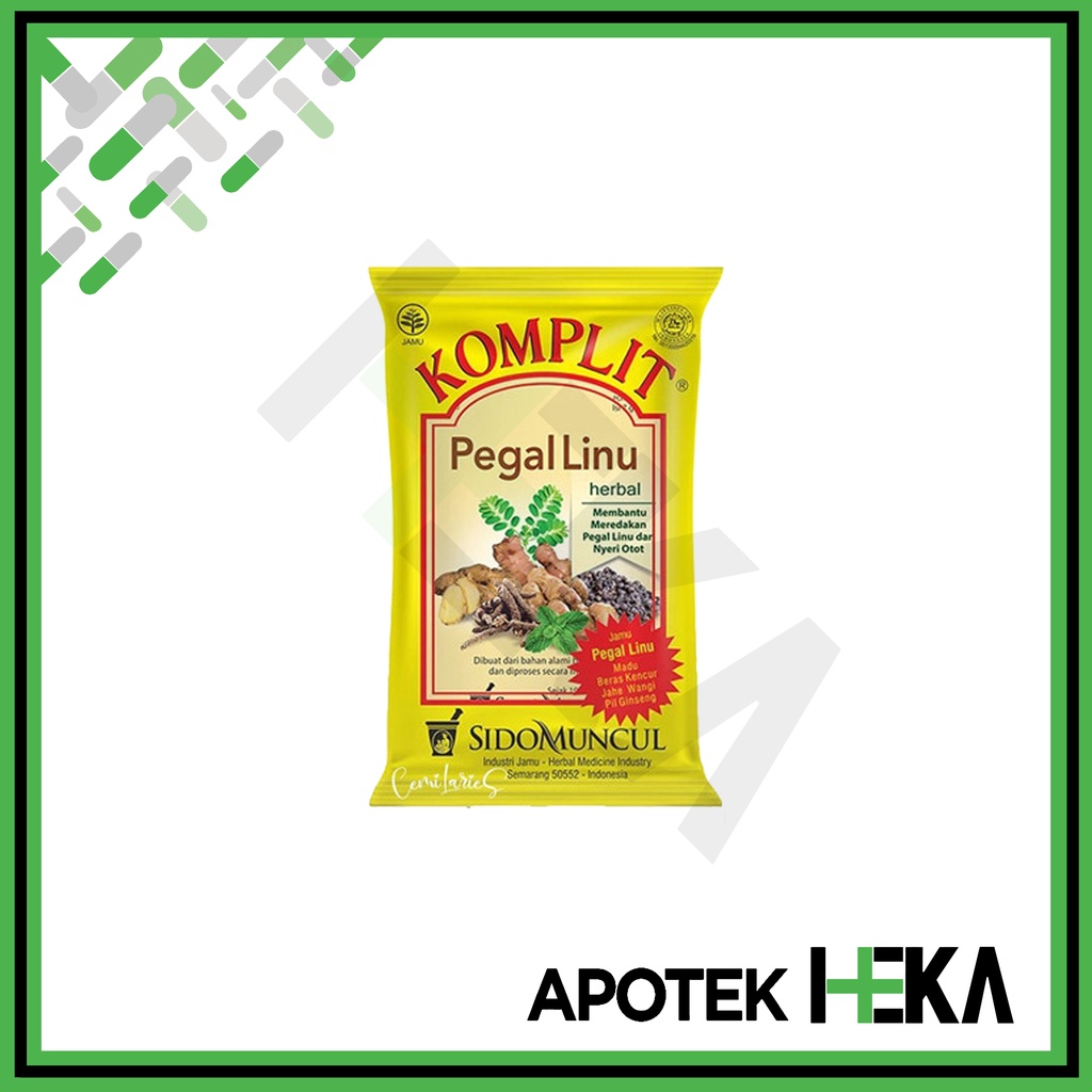 

Jamu Komplit Pegal Linu Sido Muncul Satuan 1 Sachet (BANDUNG)