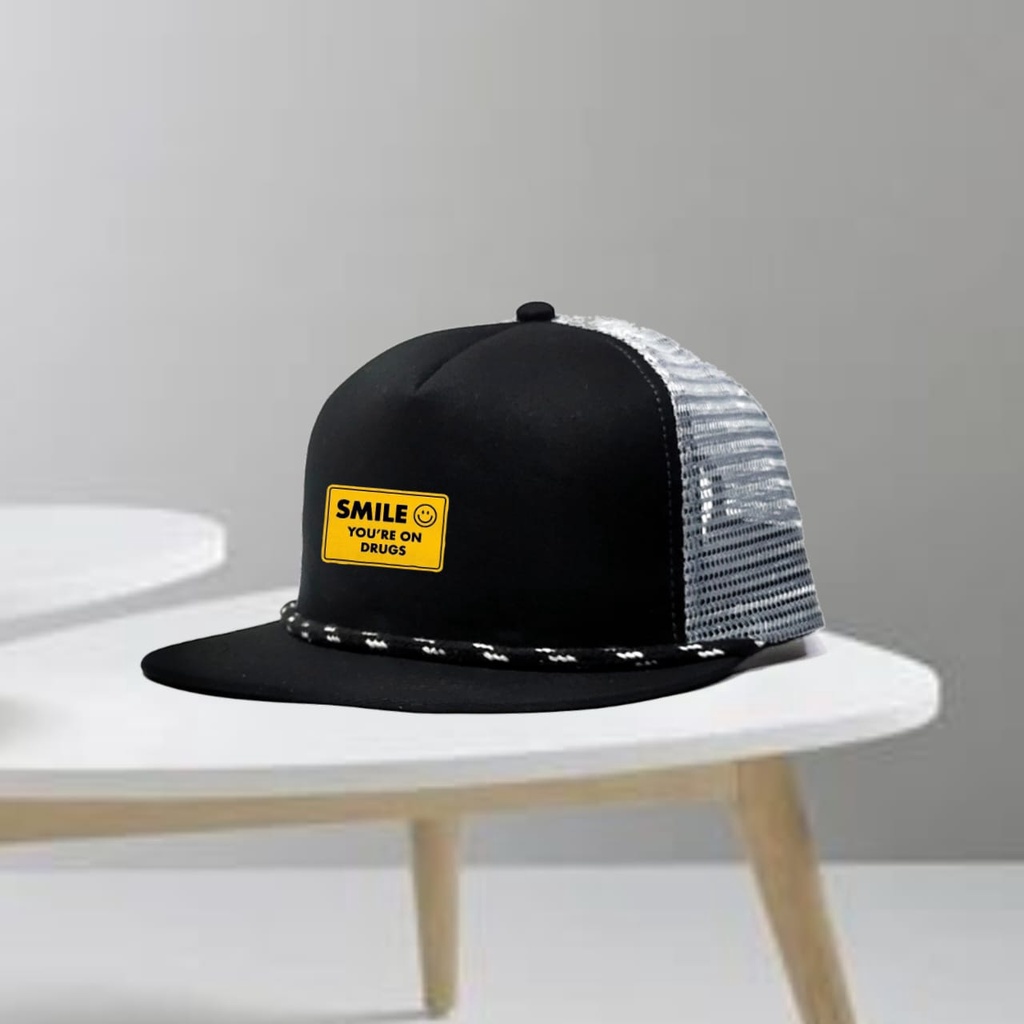 Topi snapback jaring import / Topi pria & wanita dewasa / Topi trucker hat topi jaring