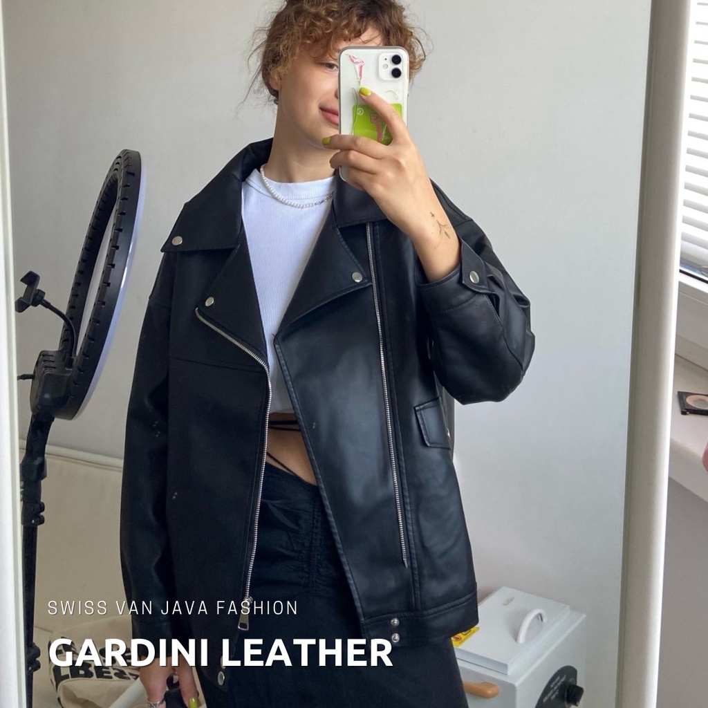 JAKET KULIT SEMI PRIA ORIGINAL 100% JUMBO ASLI KULIT DOMBA GARUT KEREN MOTOR DEWASA / JEKET KULIT PR
