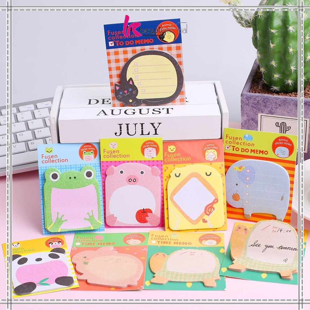 

Sticky Notes Motif Hewan Tempelan Kertas Catatan Memo Note Karakter Animal Mini Book Karakter Binatang Lucu R457