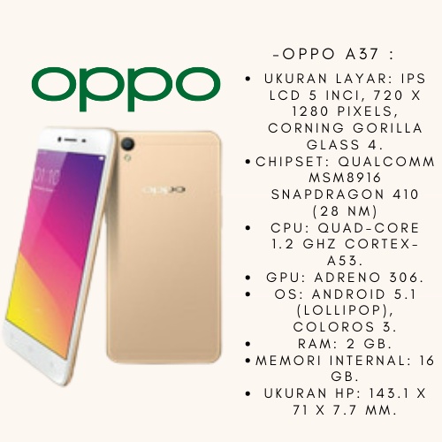 HP OPPO A3S RAM 6/128GB OPPO F1S RAM 4/64GB OPPO F5 RAM 4/64GB OPPO RAM A37 2/16GB original100% 4G Smartphone Android NEW GARANSI