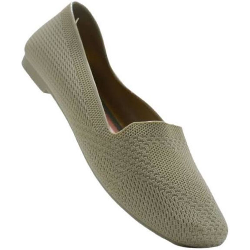 36-41 Sepatu Wanita Slip On Casual Import HYS New Flat Shoes Sepatu Teplek