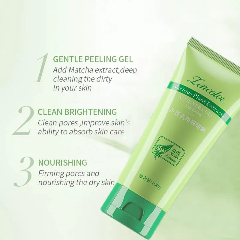 ALOE VERA CENTELLA EXFOLIATING ASIATICA PEELING GEL PERONTOK DAKI/MENGANGKAT SEL SEL KULIT MATI