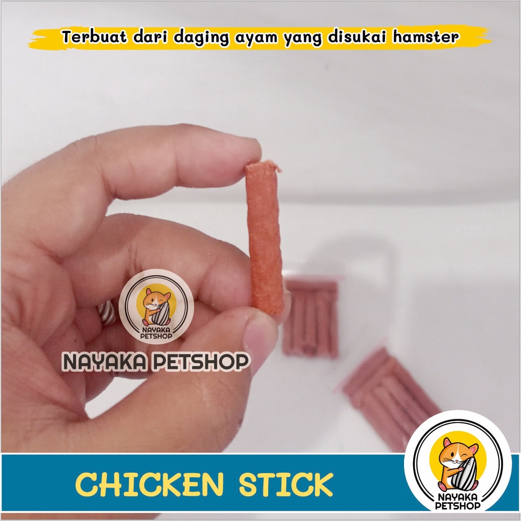 Camilan Hamster Stik Ayam Chicken Stick Cemilan Ekstra Food Snack Hewan