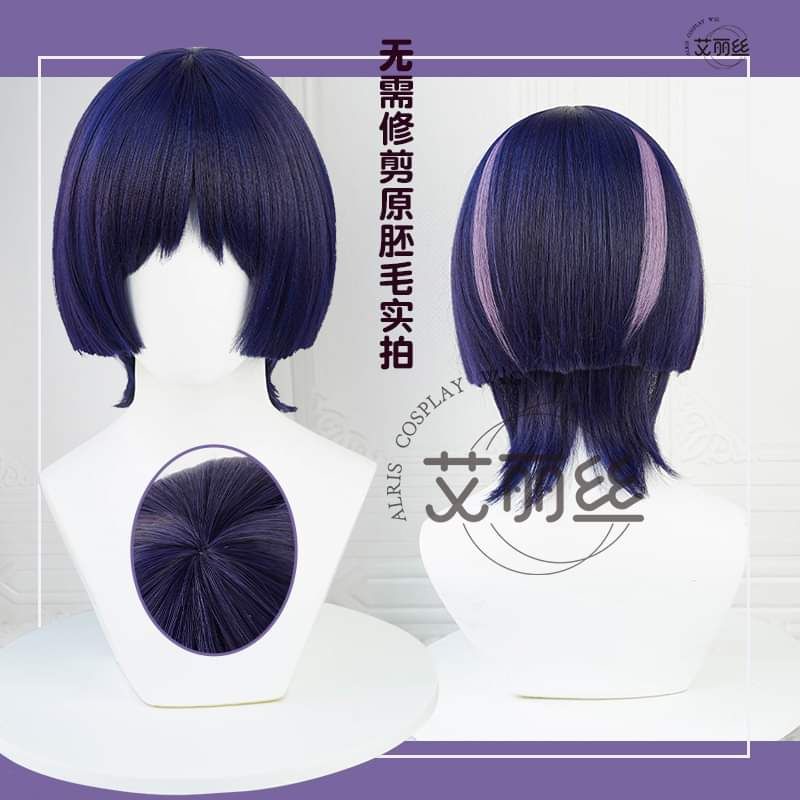 ✨ READY ✨ Manmei - Scaramouche Wanderer Genshin Impact Wig Cosplay