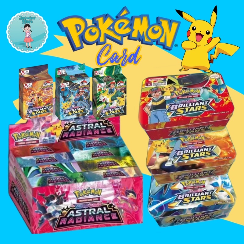 Mainan anak kartu pokemon trading card game pokemon kemasan box isi 25 kartu keren/Kartu Pokemon/Kartu Pokemon Tcg Booster Pack Indonesia/Kartu Pokemon Pokemon Trading Card Pokemon Booster Pack/Kartu Pokémon Lengkap