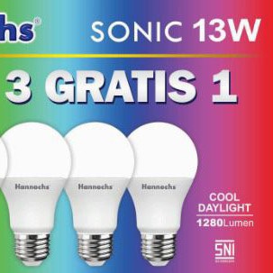 Hannochs - Lampu LED Sonic BELI 3 GRATIS 1 6 Watt, 10 Watt, 13 Watt