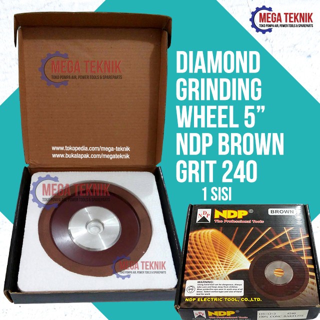 @#@#@#] Batu Poles Diamond Asah Grinding Wheel 5" NDP 1 sisi Grit 240 400 600