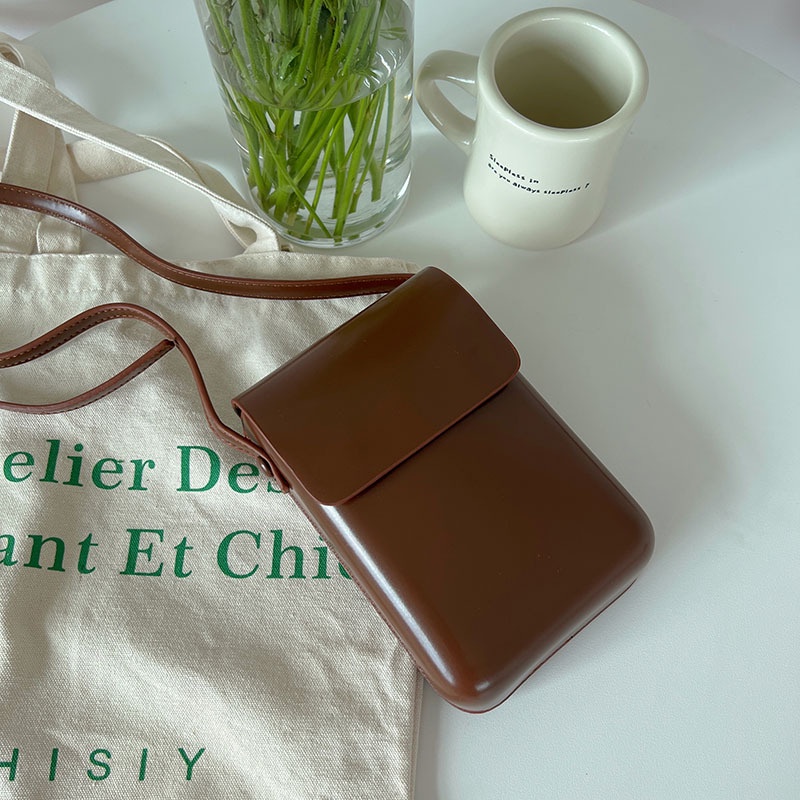 Tas HP Tas Wanita Terbaru Tas Selempang Kulit Wanita Tas Bahu Cewek Keren Tas Mini Cewek Model Klasi