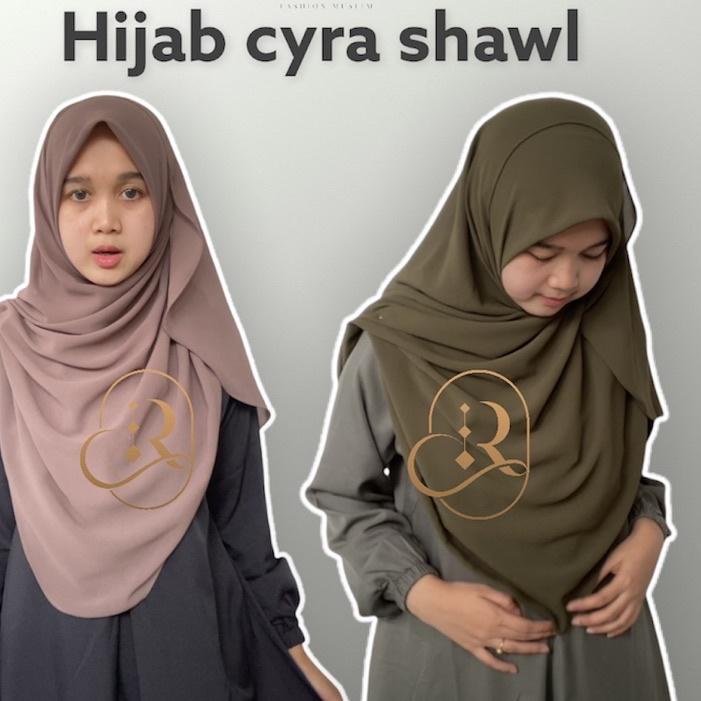 Terbaru 12.12 RISANIQ Hijab Cyra Shawl model Malaysia Premium Terjangkau dan Berkualitasuk serbuuu 
