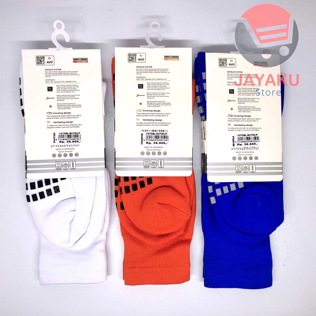 AVO KAOS KAKI OLAHRAGA BOLA FUTSAL PREMIUM ANTI SLIP