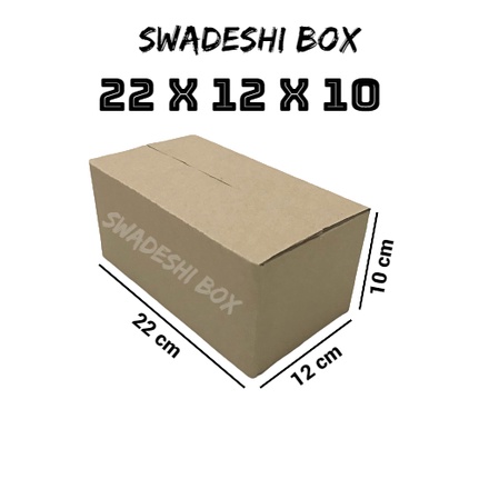 

kardus/karton/box uk. 22x12x10 cm untuk packing singlewall polos