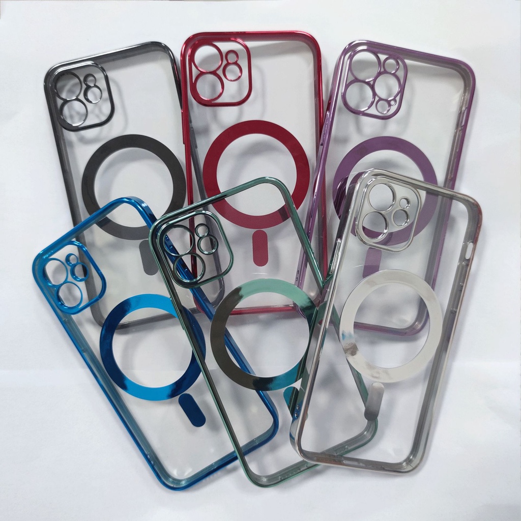 Case Metallic Magsafe For Iphone - Fullcover Softcase