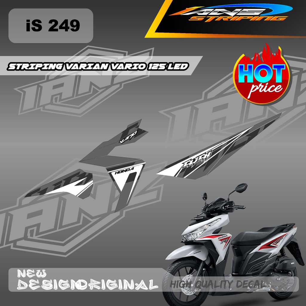 STIKER DECAL VARIO 125 LED CUSTOM VARIAN WARNA / STIKER SEMI FULL BODY HONDA VARIO 125 / DECAL STRIKER KERETA 125 LED IS 249