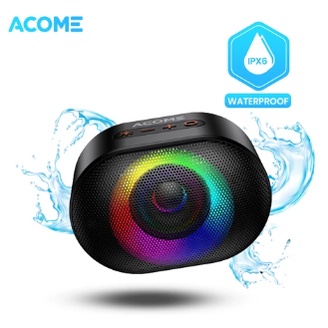 ACOME Speaker Bluetooth 5.0 TWS 10W IPX6 Waterproof RGB Garansi A10