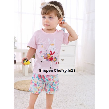 Cherry COD  Baju Anak Perempuan Import  / Setelan Baju Anak Cewek  - SLP83