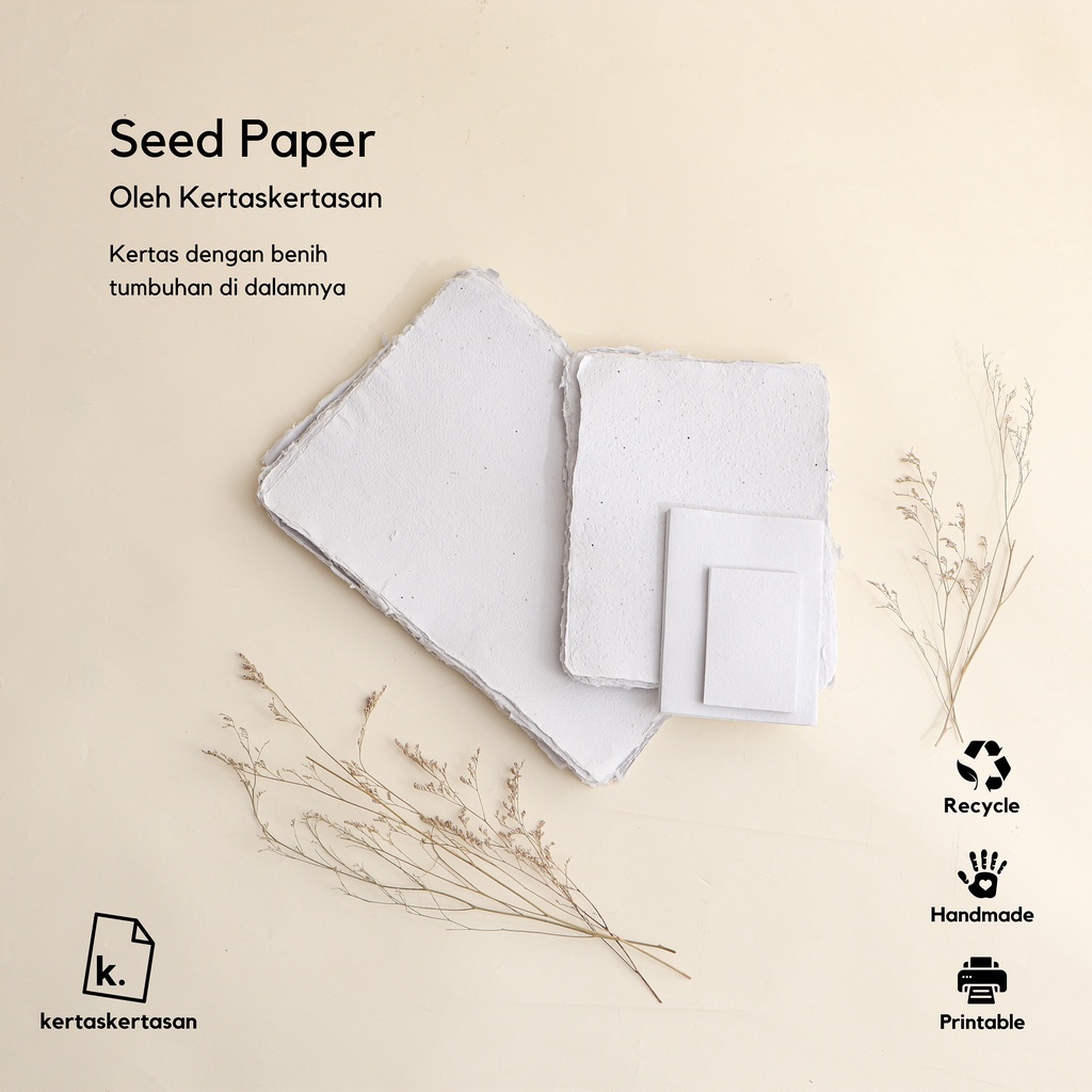 

Kertas Benih Bayam / Seed Paper Kertas Daur Ulang