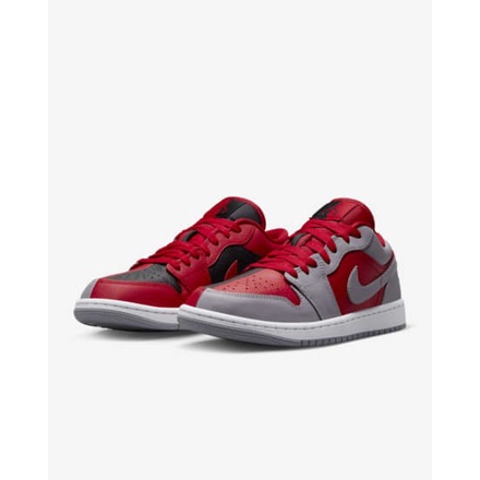 AIR JORDAN 1 LOW SE SPLIT GREY GYM RED