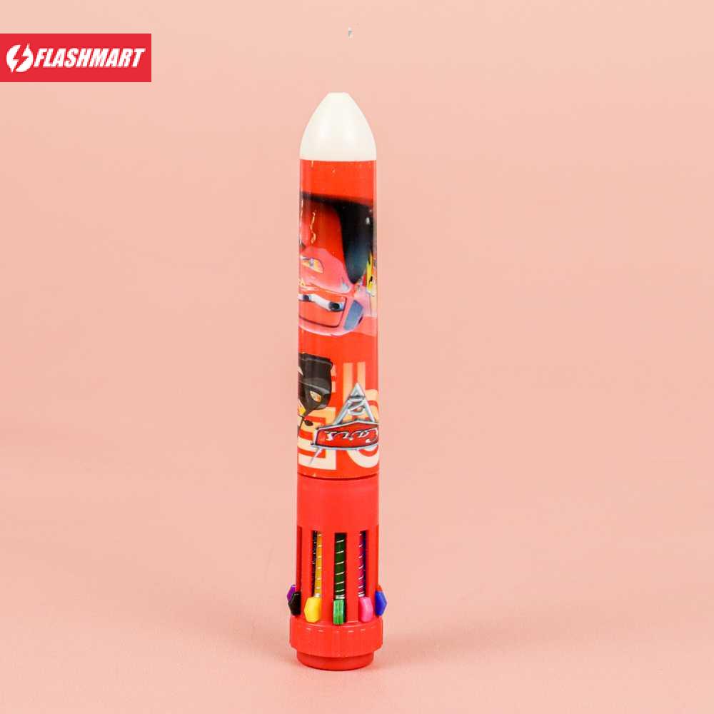 Flashmart Pena Ballpoint Multi Warna 10 Color Pen 1 PCS - SM-10